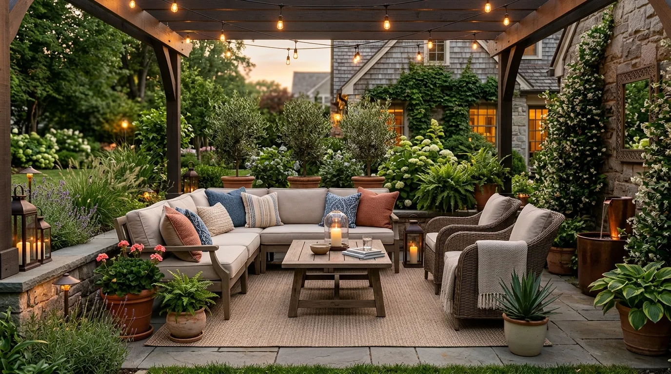 Finish with an outdoor space that feels warm and livable inspiration for a backyard patio.